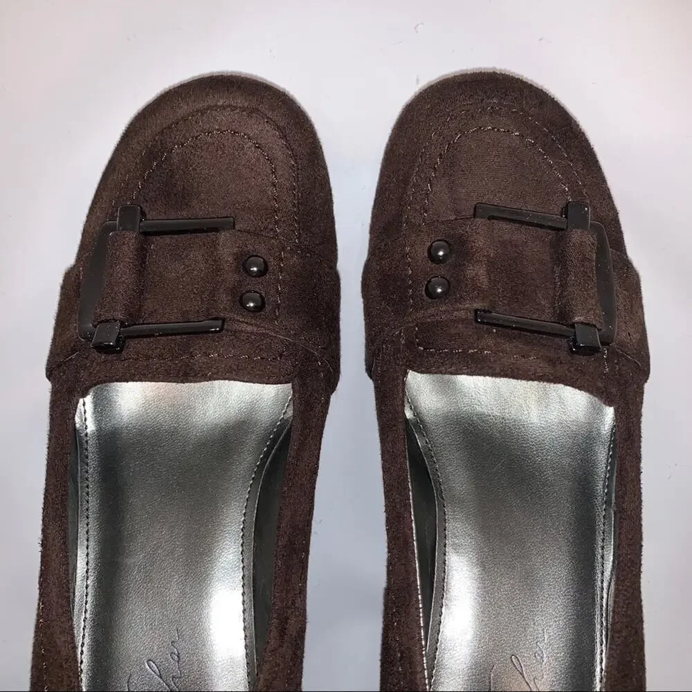 Marc Fisher Women's Atlas2 Wedge Loafers/Heels Sz 7